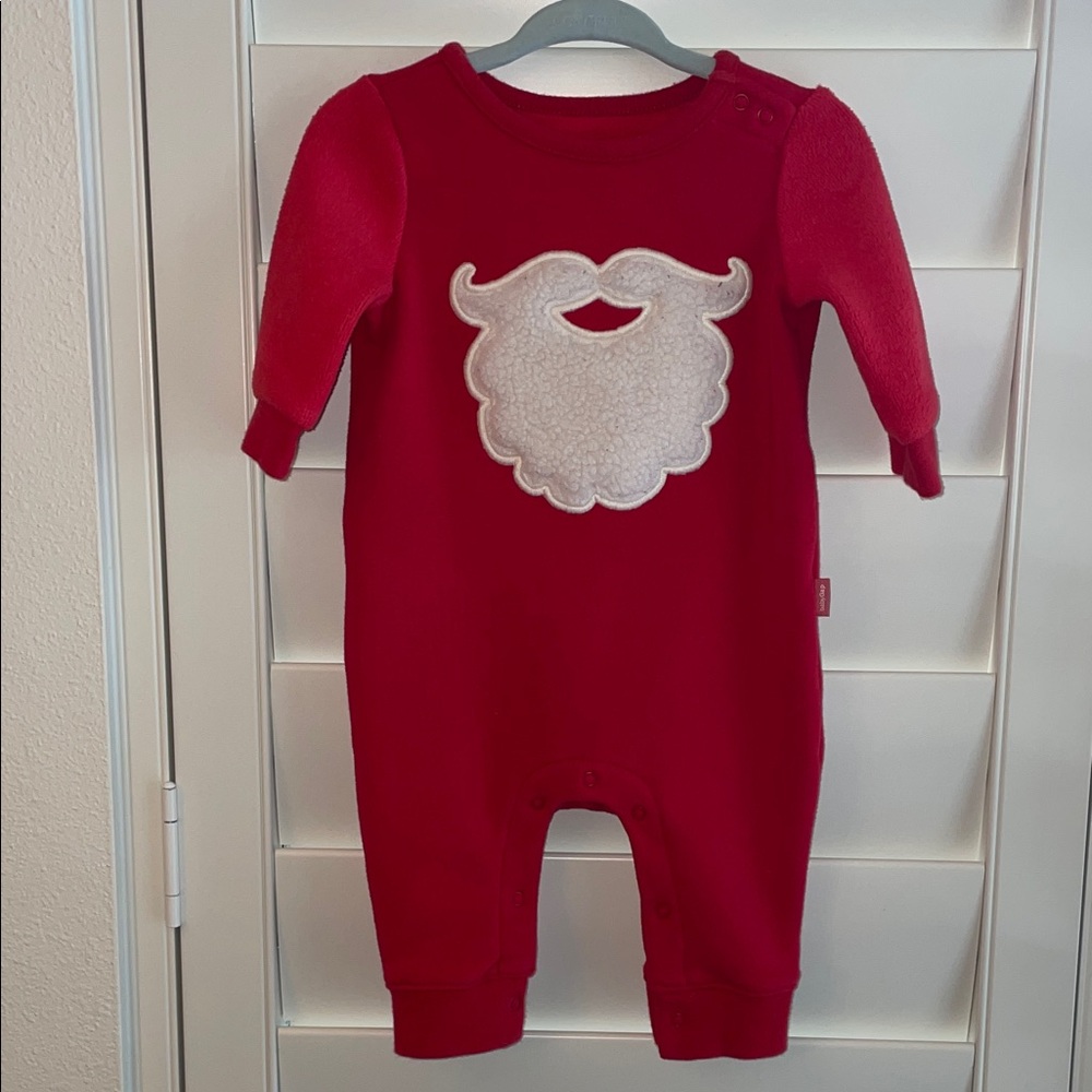 GAP Red Santa Beard Baby Bodysuit